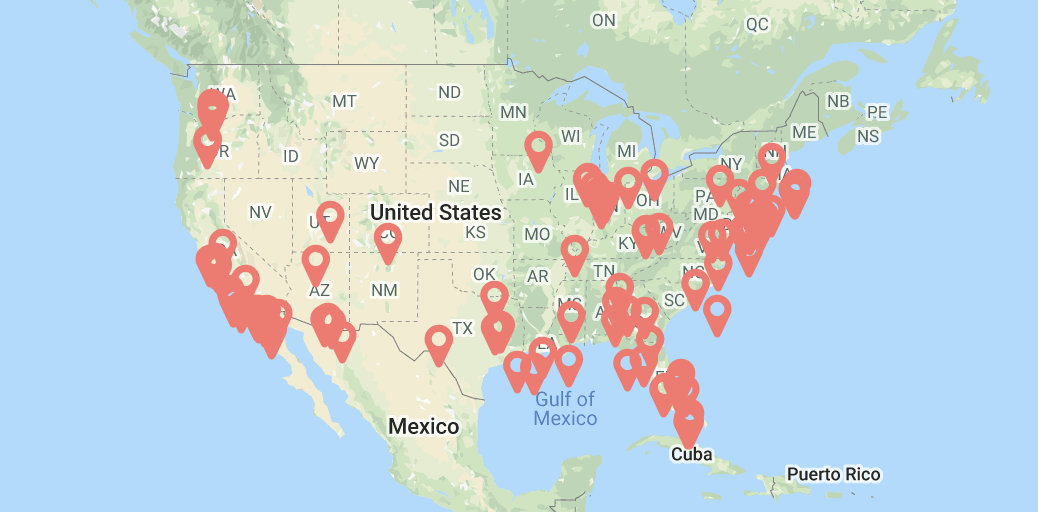 Sales Map Example